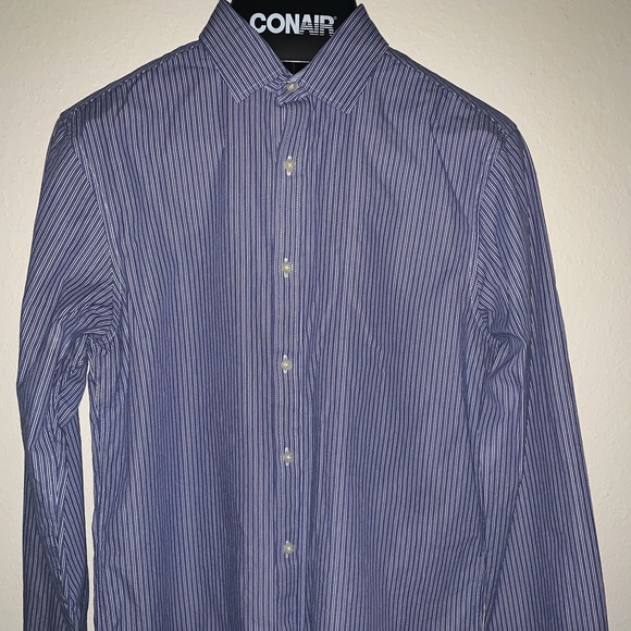 American Eagle Slim Fit Striped Button Up Shirt - Picture 3 of 9